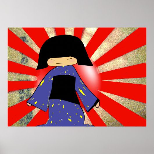japans meisje poster (Voorkant)