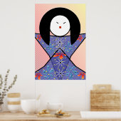 japans meisje poster (Keuken)
