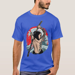Japans meisje Samurai Sinobi Fighter Ninja Martial T-shirt