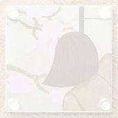 Japans Meisje Spring Classy Glass Onderzetter Glazen Onderzetter (Achterkant)