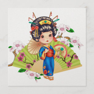 japans meisje UITNODIGING