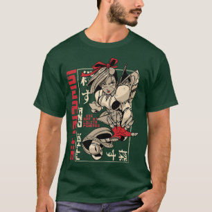 Japans meisje Warrior Cosplay Manga Anime (2) T-shirt