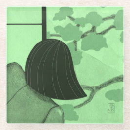 Japans Meisje Zomer Classy Glas Onderzetter