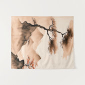 Japans minimalistisch kustlandschap wandkleed (Voorkant (horizontaal))