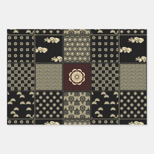 Japans Mix Patroon Inpakpapier Vel (Voorkant 3)