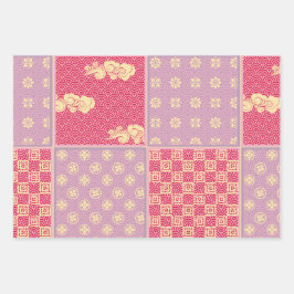Japans Mix Patroon Inpakpapier Vel