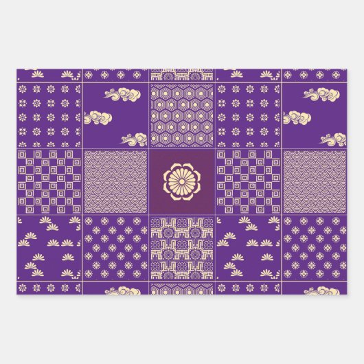 Japans Mix Patroon Inpakpapier Vel (Voorkant 2)