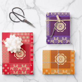 Japans Mix Patroon Inpakpapier Vel