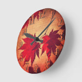 Japans modelboombladeren en script herfst ronde klok (Hoek)