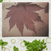 Japans modelboombladeren en script herfst theedoek (Gevouwen)