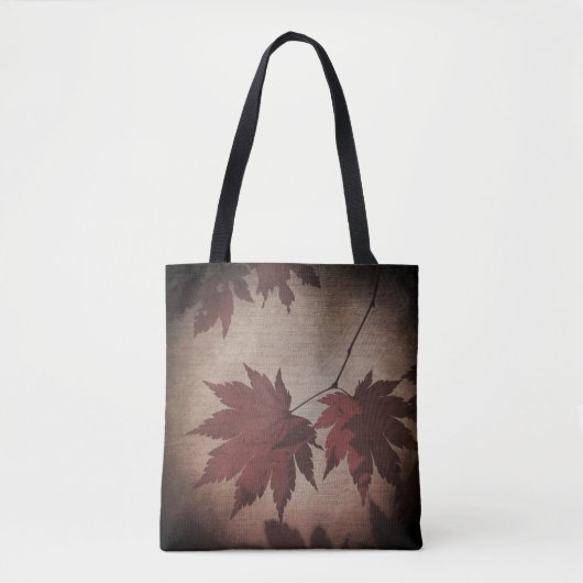 Japans modelboombladeren en script herfst tote bag (Voorkant)