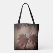 Japans modelboombladeren en script herfst tote bag (Achterkant)