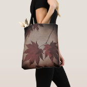 Japans modelboombladeren en script herfst tote bag (Dichtbij)