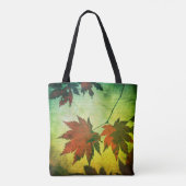 Japans modelboombladeren en script herfst tote bag (Achterkant)