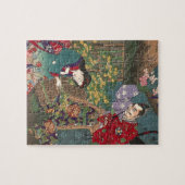Japans mooie Geisha Samurai Art Legpuzzel (Horizontaal)