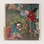 Japans mooie Geisha Samurai Art Legpuzzel (Verticaal)