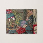 Japans mooie Geisha Samurai Art Legpuzzel (Horizontaal)