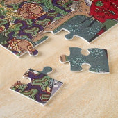 Japans mooie Geisha Samurai Art Legpuzzel (Zijkant)