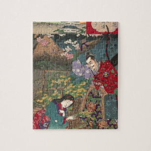 Japans mooie Geisha Samurai Art Legpuzzel
