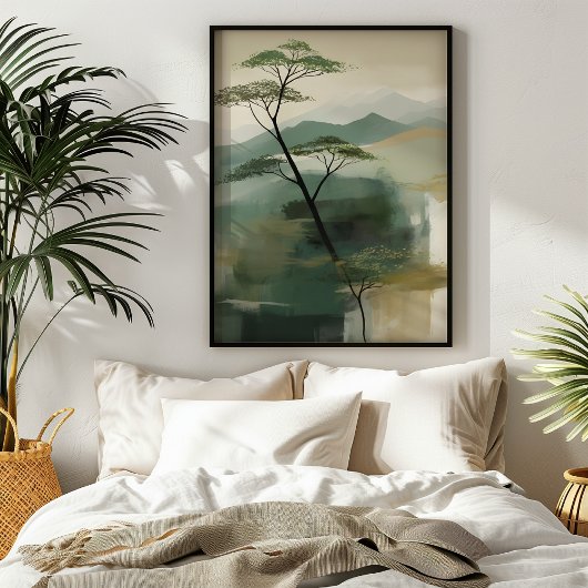 Japans Mystic Peaks Wall Art Print