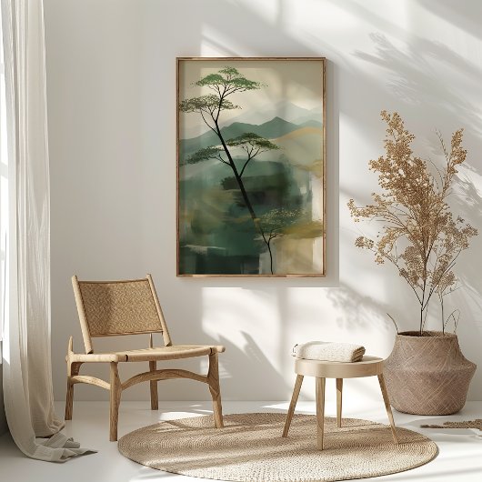 Japans Mystic Peaks Wall Art Print