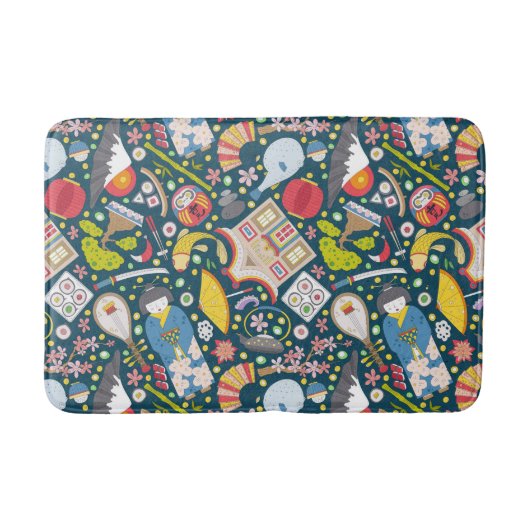 Japans naadloos patroon badmat (Voorkant)