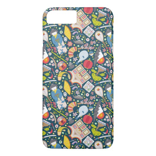 Japans naadloos patroon Case-Mate iPhone case (Achterkant)