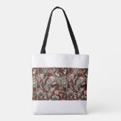 japans naadloos patroon met katana swor tote bag (Achterkant)