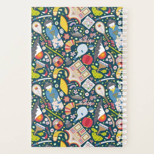 Japans naadloos patroon planner (Achterkant)