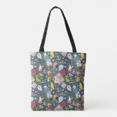 Japans naadloos patroon tote bag (Achterkant)