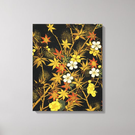 Japans najaar laat Antiek rijke klassieke kunst ac Canvas Afdruk (Voorkant)