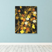 Japans najaar laat Antiek rijke klassieke kunst ac Canvas Afdruk (Insitu (Houten vloer))