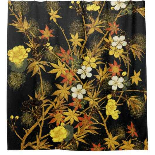 Japans najaar laat Antiek rijke klassieke kunst ac Douchegordijn (Voorkant)