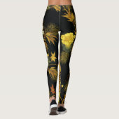 Japans najaar laat Antiek rijke klassieke kunst ac Leggings (Achterkant)