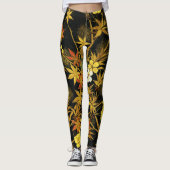 Japans najaar laat Antiek rijke klassieke kunst ac Leggings (Voorkant)