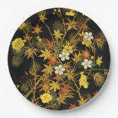 Japans najaar laat Antiek rijke klassieke kunst ac Papieren Bordje (Voorkant)