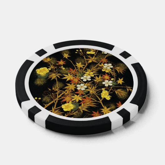 Japans najaar laat Antiek rijke klassieke kunst ac Poker Chips (Enkel)