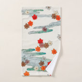 Japans najaar verlaat traditioneel patroon Bad Handdoek (Handdoek)