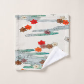 Japans najaar verlaat traditioneel patroon Bad Handdoek (Wasdoekje)