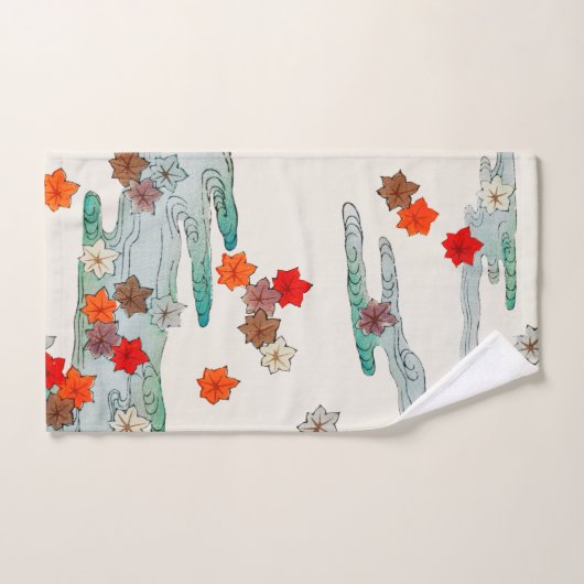  Japans najaar verlaat traditioneel patroon Bad Handdoek (Handdoek)