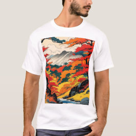 Japans najaarsgebladerte van de Herfst T-shirt