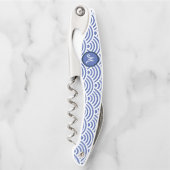 Japans Nami Wave Patroon en Monogram Kurkentrekker (Voorkant)