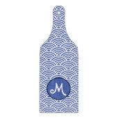 Japans Nami Wave Patroon en Monogram Snijplank (Voorkant)