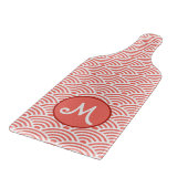 Japans Nami Wave Patroon en Monogram Snijplank (Hoek)