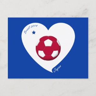 Japans nationaal voetbalteam Japan 2014 Nippon Briefkaart