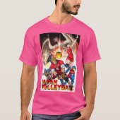 Japans nationaal volleybalteam X Capcom Collaborat T-shirt (Voorkant)
