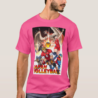 Japans nationaal volleybalteam X Capcom Collaborat T-shirt