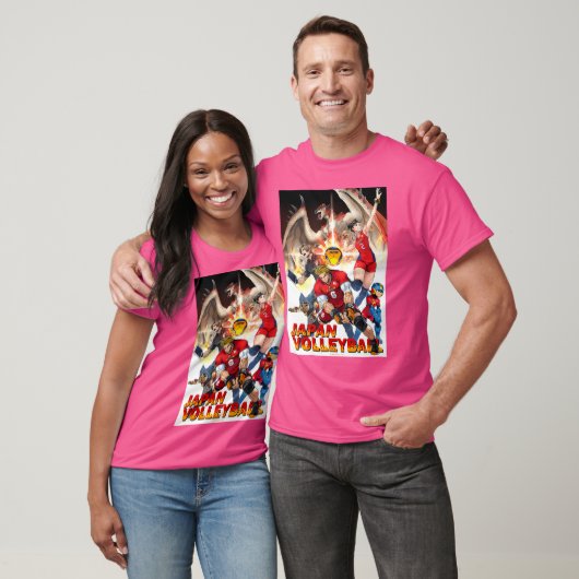 Japans nationaal volleybalteam X Capcom Collaborat T-shirt (Unisex)