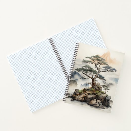 Japans Natuur Bonsai Tree Art Design Notitieboek (Binnen)