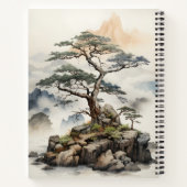 Japans Natuur Bonsai Tree Art Design Notitieboek (Achterkant)